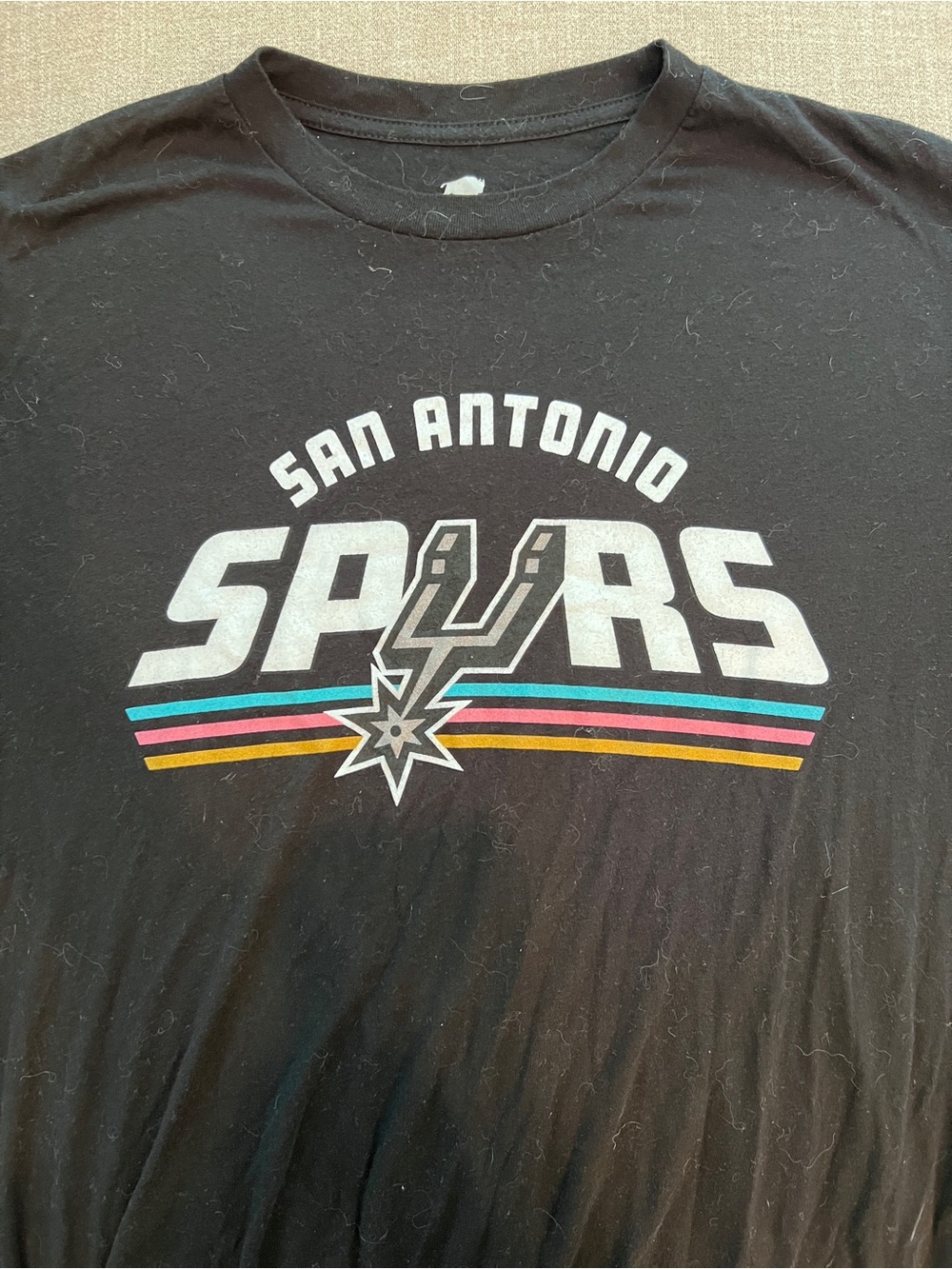 San Antonio Spurs Women's Black Graphic Tee